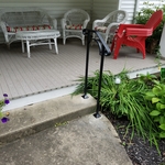Metal handrail