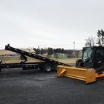 Skid steer snow pusher