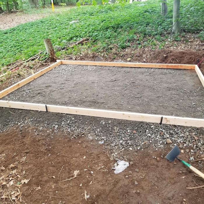 Constructing the base and prepping for concrete
