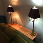 Sofa Table, Curved, from the front