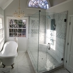 80 Inch 90 degree Frameless Shower