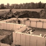 Pouring basement walls
