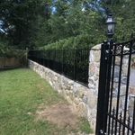 INSTALLATION OF MATCHING FRONT METAL FENCE