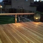 Wine barrel deck