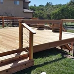 Wine barrel deck