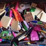 Office Supply Drawer Before