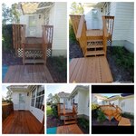 Deck Powersash and Re-stain