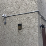 Dome camera with wall mount