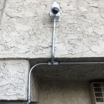 Dome camera with wall mount