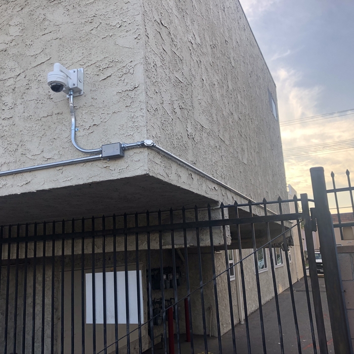 Dome camera with wall mount