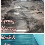 Marbled Epoxy Flooring