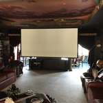 New 4K projector and powered screen