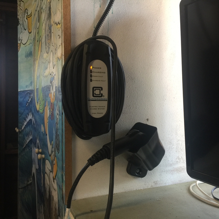 Car charger installed