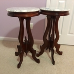 Side Tables with Marble Top
