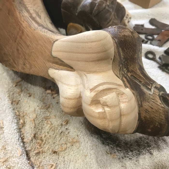 Custom Woodwork - Claw Feet Table Legs