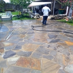 flagstone patio