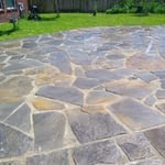 flagstone pool deck