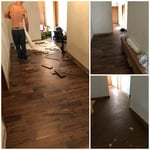 black walnut flooring install