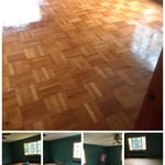 refinished parquet flooring