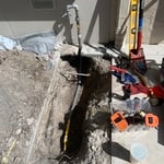 Underground gas line repair