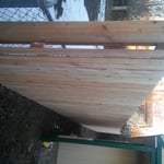 Andy cedar fence 6' high