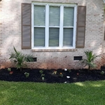 Mulch and Flower Install