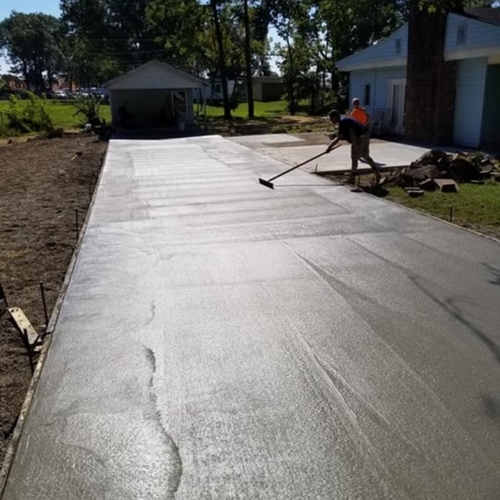 Concrete and steel