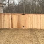 CEDAR FENCE WITH CAP