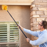 Our service includes dewebbing the eves
