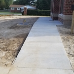 Office building walk way