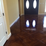 Scored and Stained Custom Home