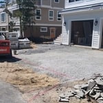Bethany beach driveway before photo