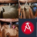 Retaining wall/ crawlspace storage