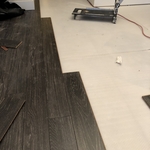 Pad/wood floor