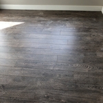 Black wood floor