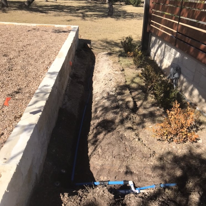 Pipe installed