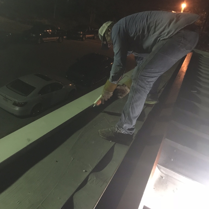 Installing gutter/trim
