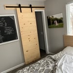 Bathroom barn door