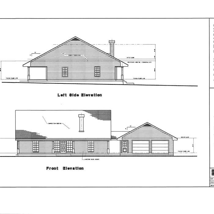 Exterior Elevations - Front / Side