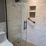 OVE Sydney Barn-door Single Slider Shower Doo