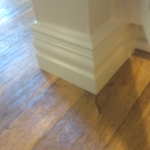 New closet baseboard and