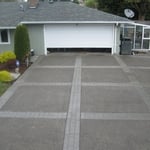 exposed aggregate/ stamped