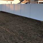 Privacy vinyl fence