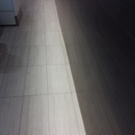 Tile flooring and cabinets