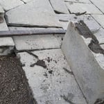 Bluestone pavers install