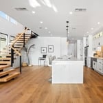 First floor kitchen and stairs