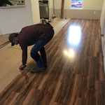 As we lay flooring - Entry and Dining