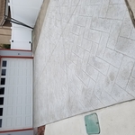 stamped concrete driveway