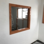 finished window hemlock casing