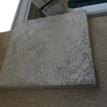 Finished repair on stucco